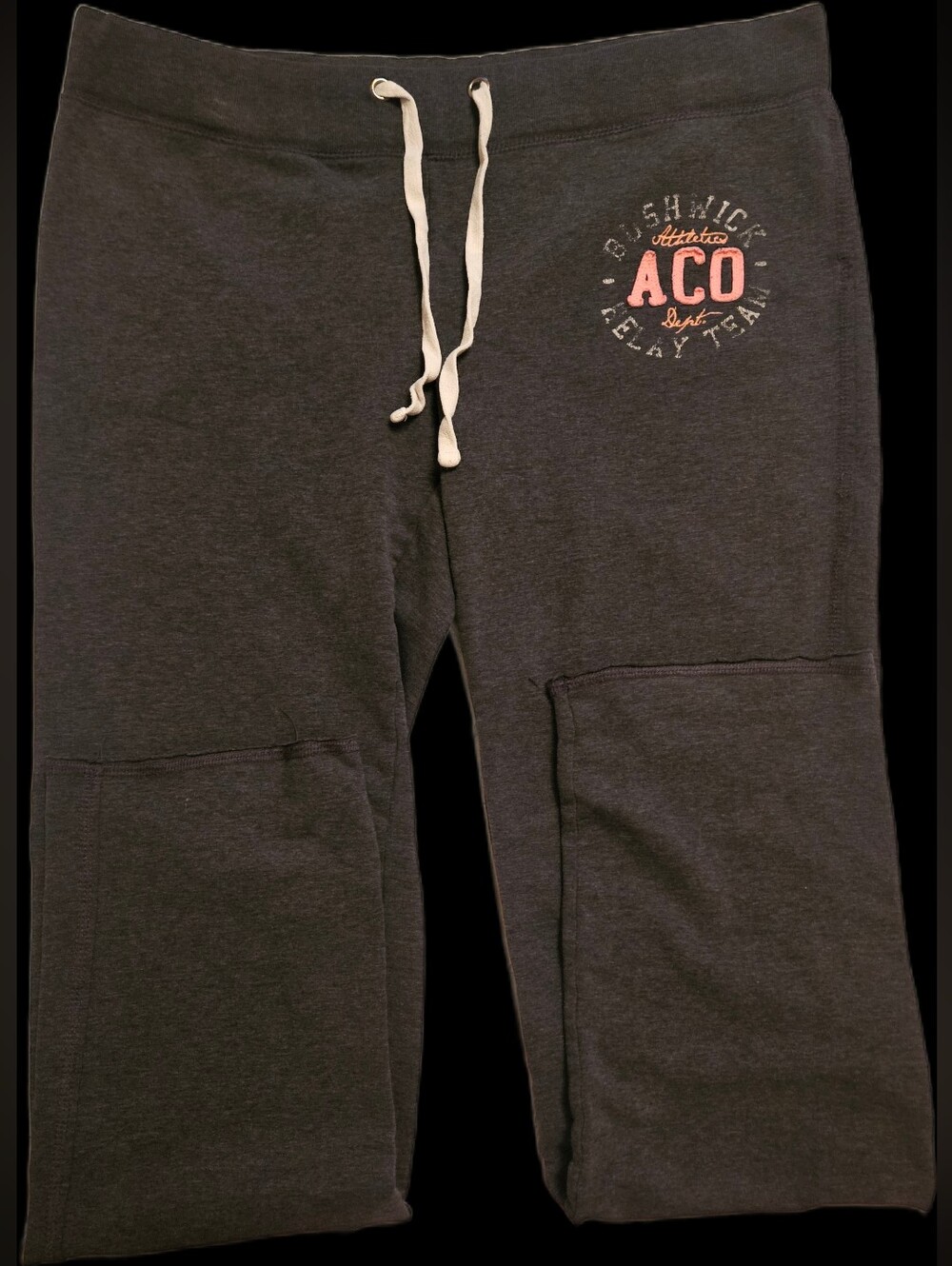 Ardene Charcoal Sweatpants with Pink ACO Logo